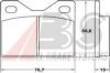 BMW 34111100736 Brake Pad Set, disc brake